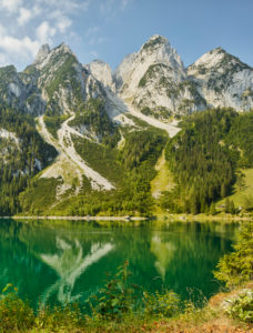 Vorderer Gosausee, Gosaukamm, Salzkammergut, Oberösterreich, Österreich Vorderer Gosausee, Gosaukamm, Salzkammergut, Oberösterreich, Österreich